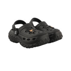 FUEL Poddle Cute & Lightweight EVA Slip-On Clogs for Kids (Black)