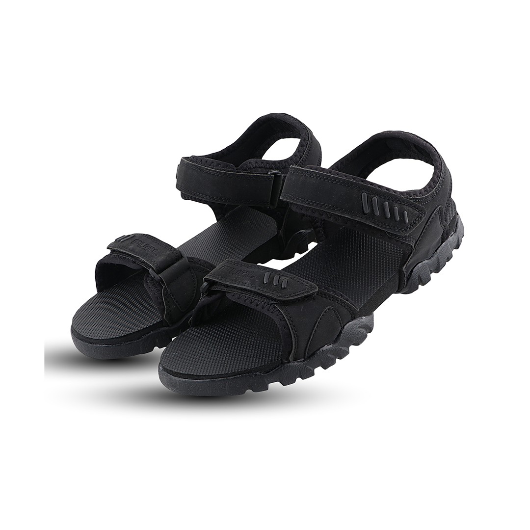 FUEL JERSEY Sandals for Men (Black)