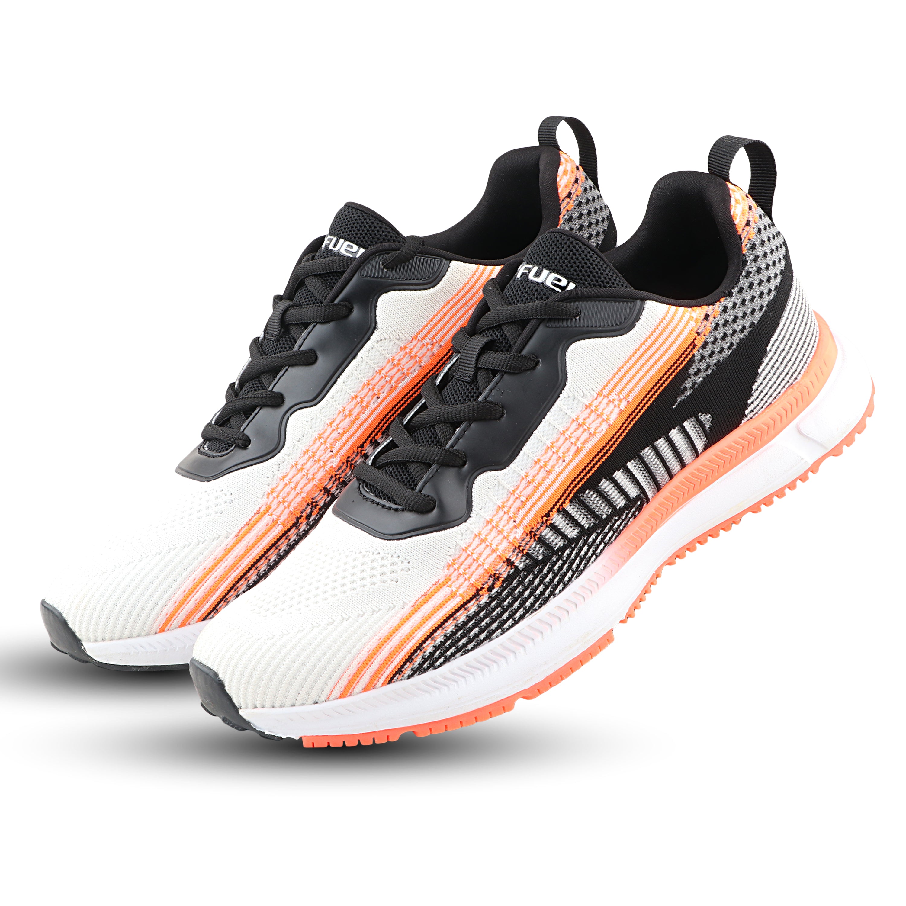 Fuel-01-25  Sport Shoes for Men's (WHITE ORANGE)