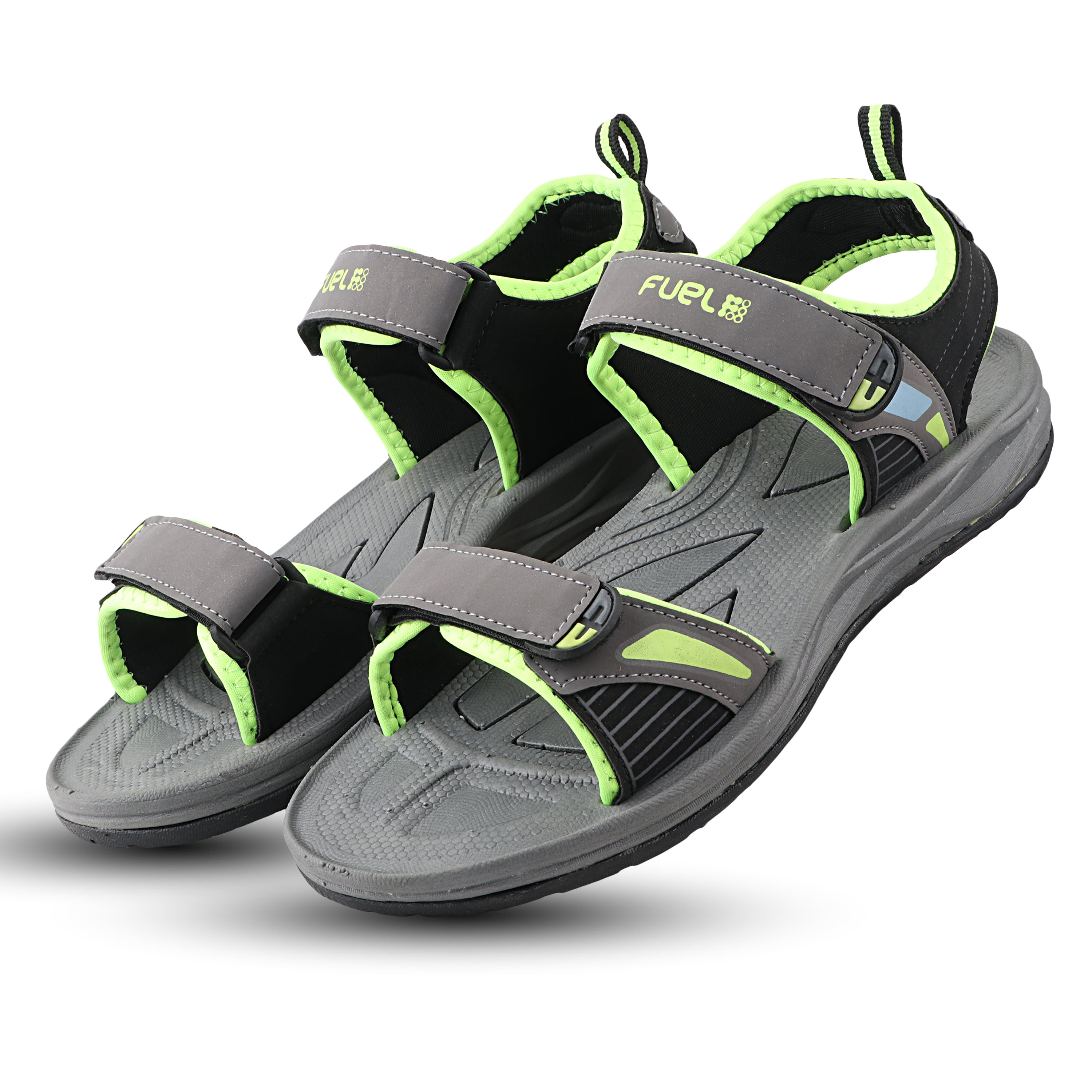 Fuel LEO Sandal For Men (Grey & P. Green)