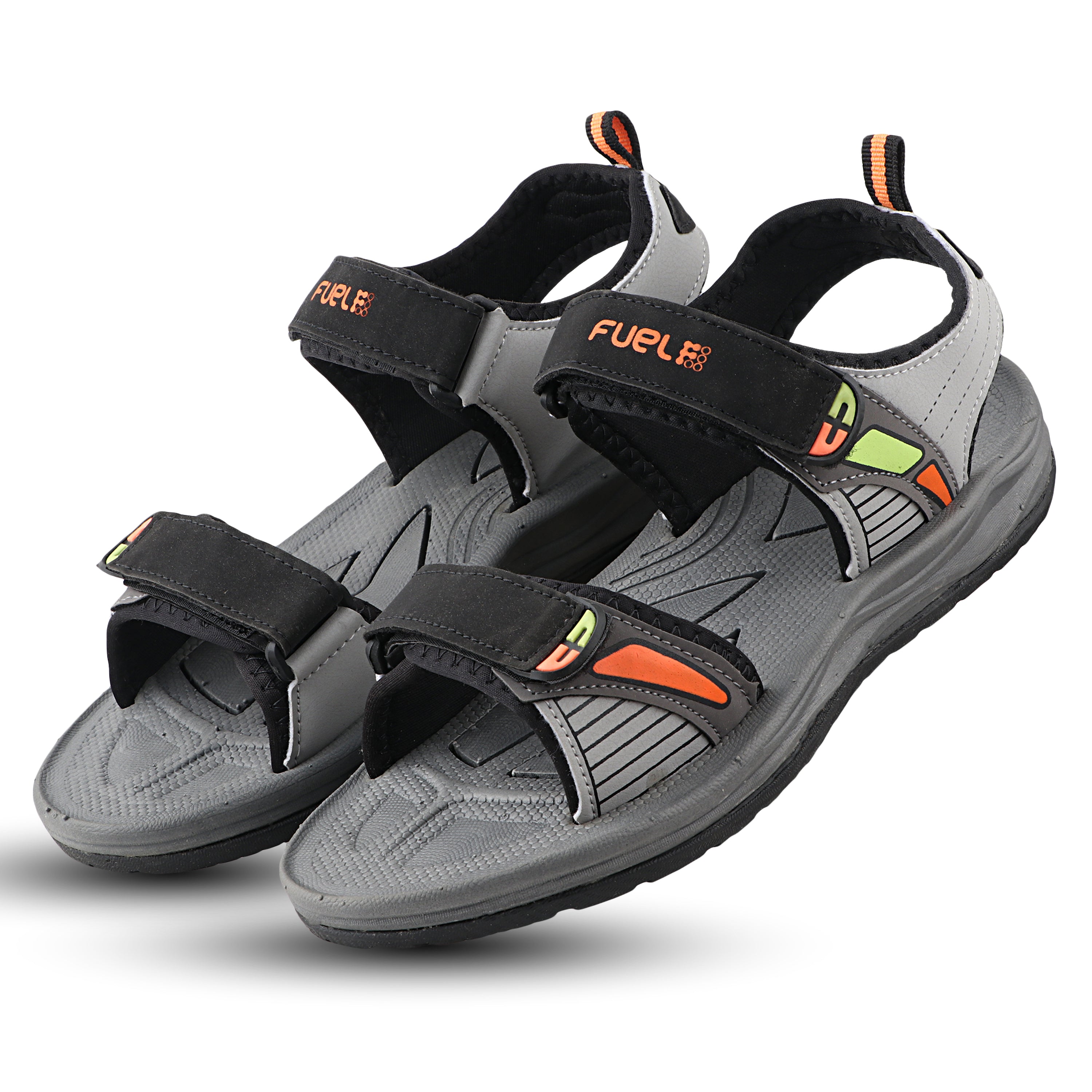 Fuel LEO Sandal For Men (Black Orange)