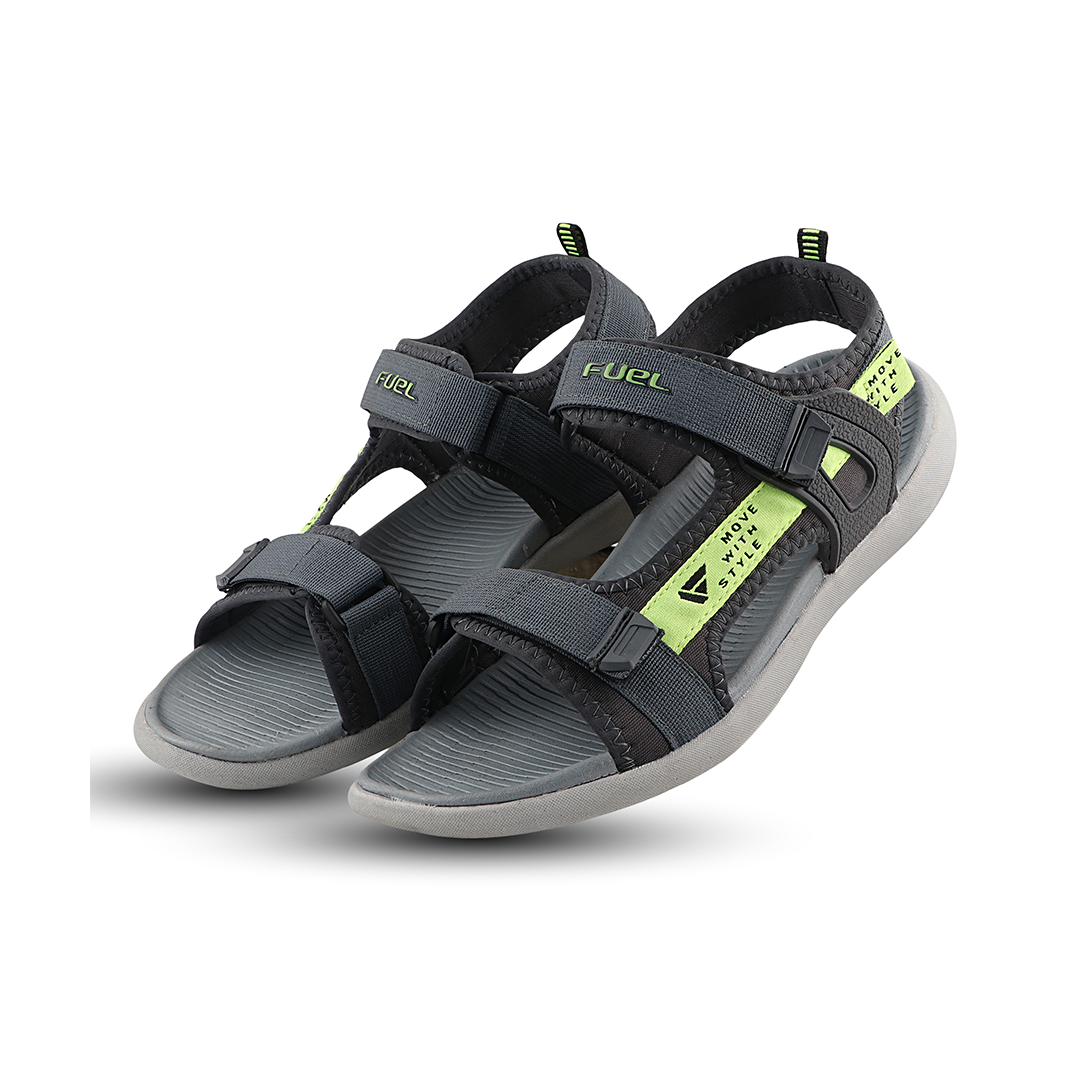 Fuel Power-02 Sandal for Men  (Grey & Green)