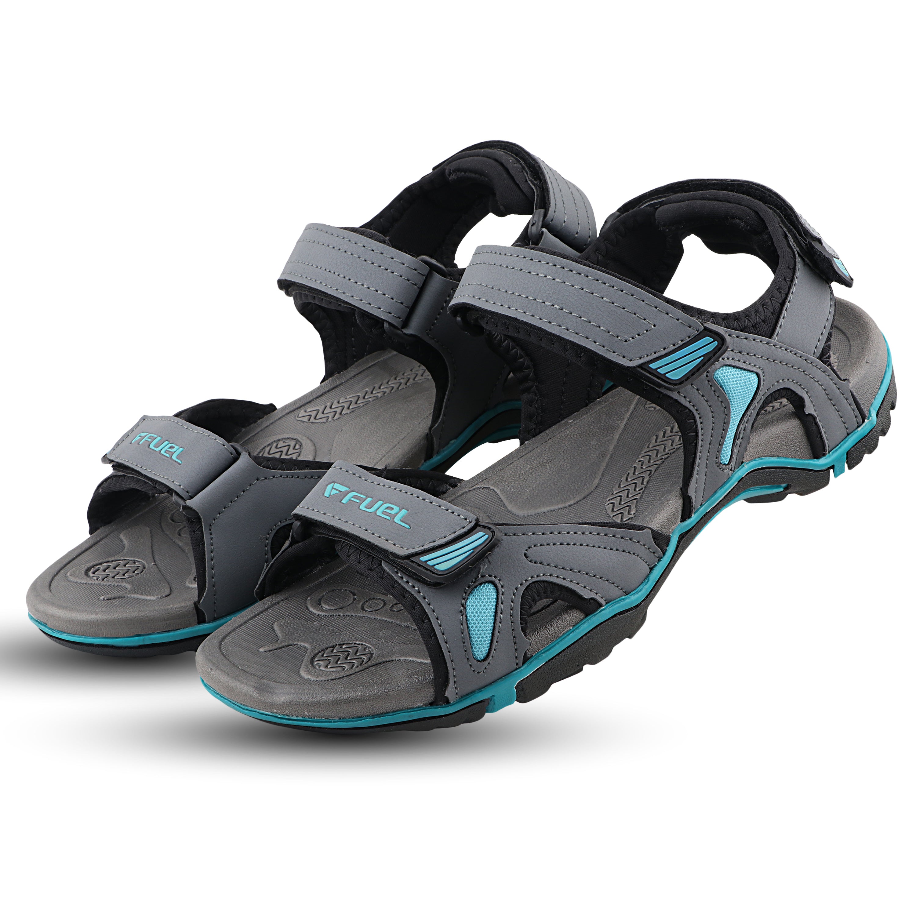 Fuel Jordan Sandals For Men's (D.Grey/Aqua)