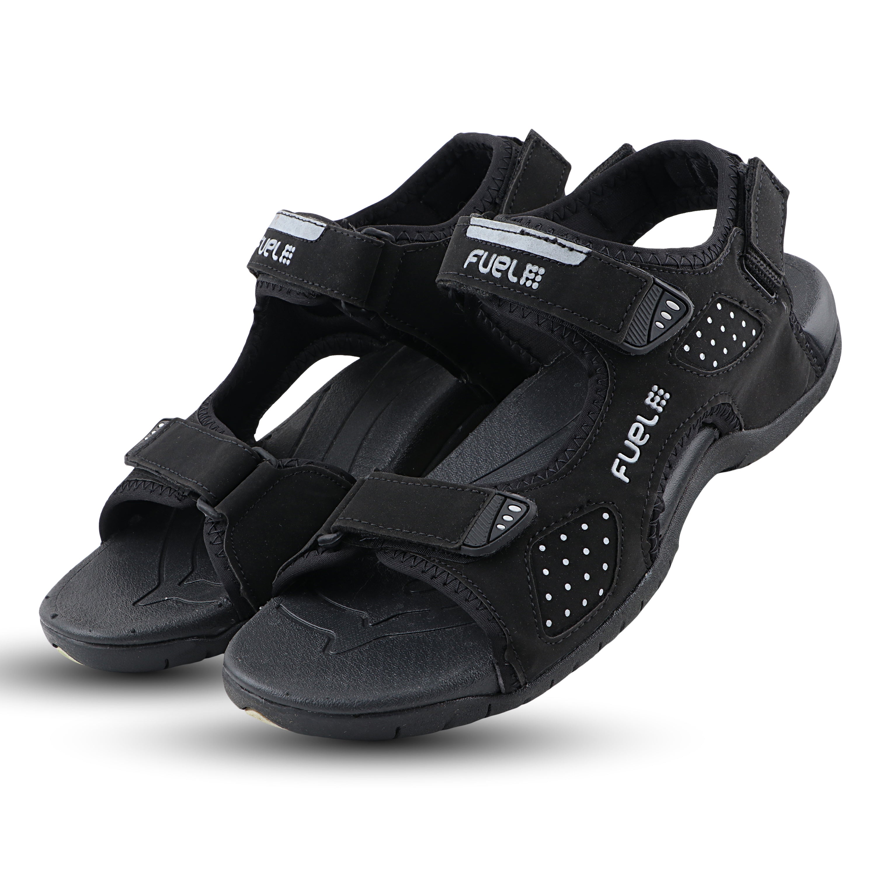 Fuel 2112-07 Sandal For Man ( Black & Sliver)