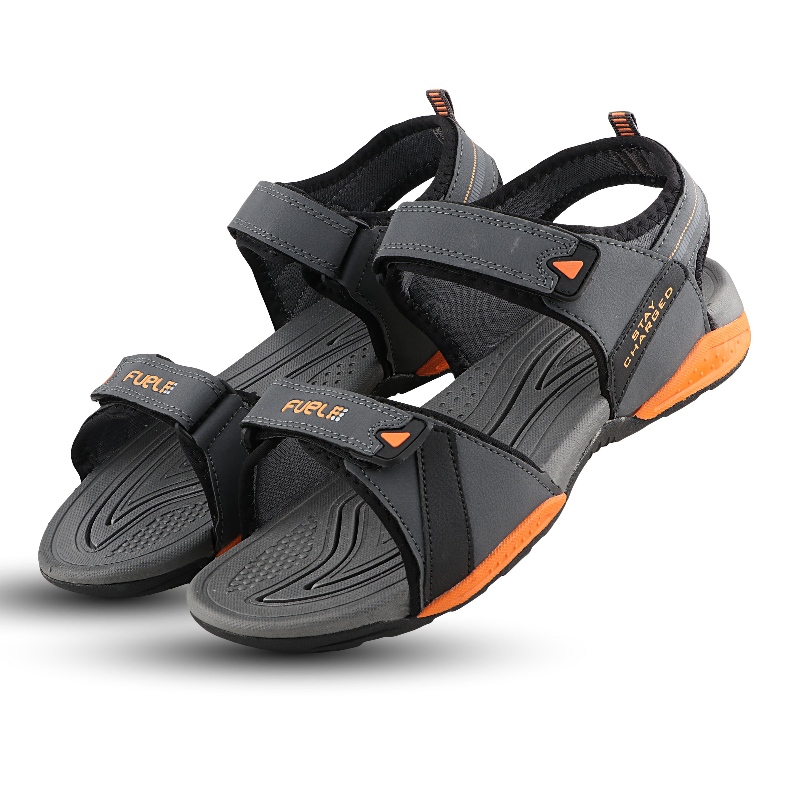 FUEL CAMRON SANDAL FOR MEN'S (GREY/ORANGE)