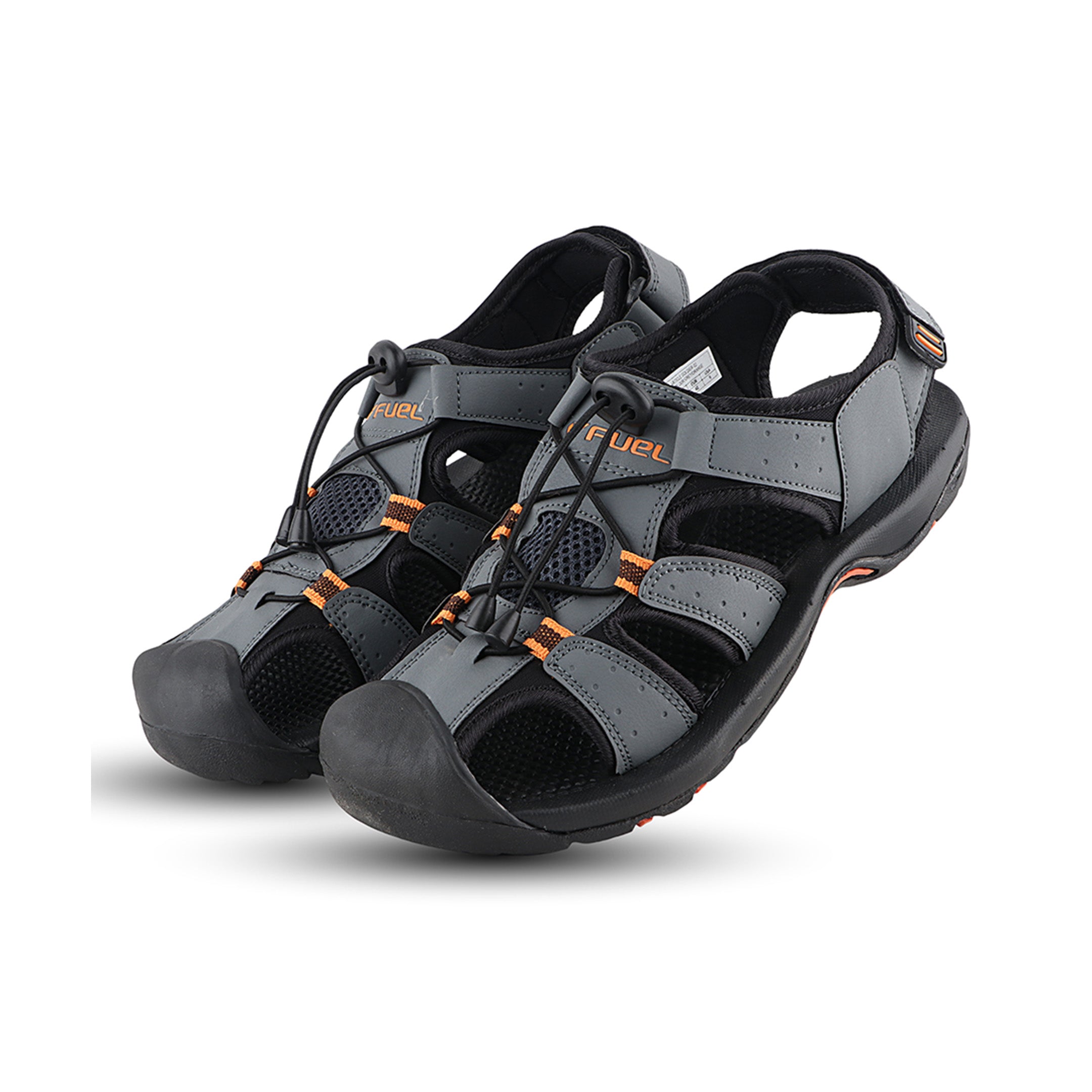 FUEL Soldier-02 Flexible Fisherman Sandals for Men in Comfortable & Breathable Casual Sandals in Protective Bump Toe with Anti-Skid Outdoor & Sports Footwear