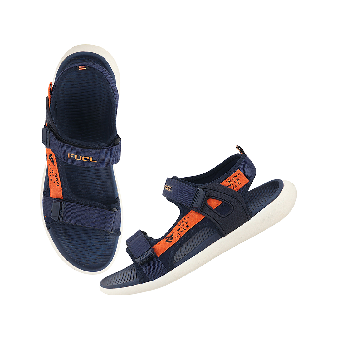 Fuel Power-02 Sandals For Men's (Navy-Orange)