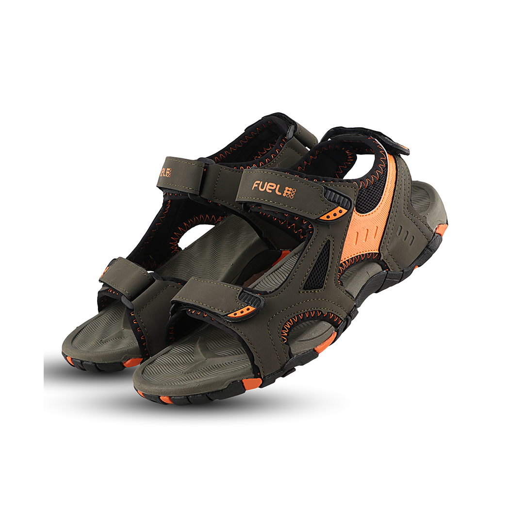 FUEL WINGER SANDALS FOR MEN'S (OLIVE-ORANGE)