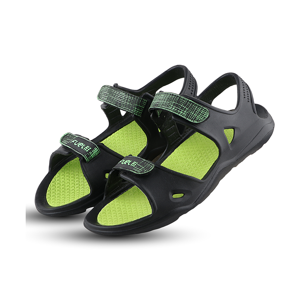 Fuel Jacob  Sandal For Men's (Black/P.GREEN)