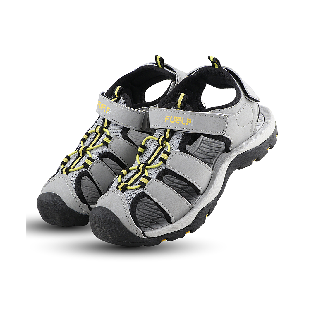 Fuel Luke Sandal For Boy's (Grey/Yellow)