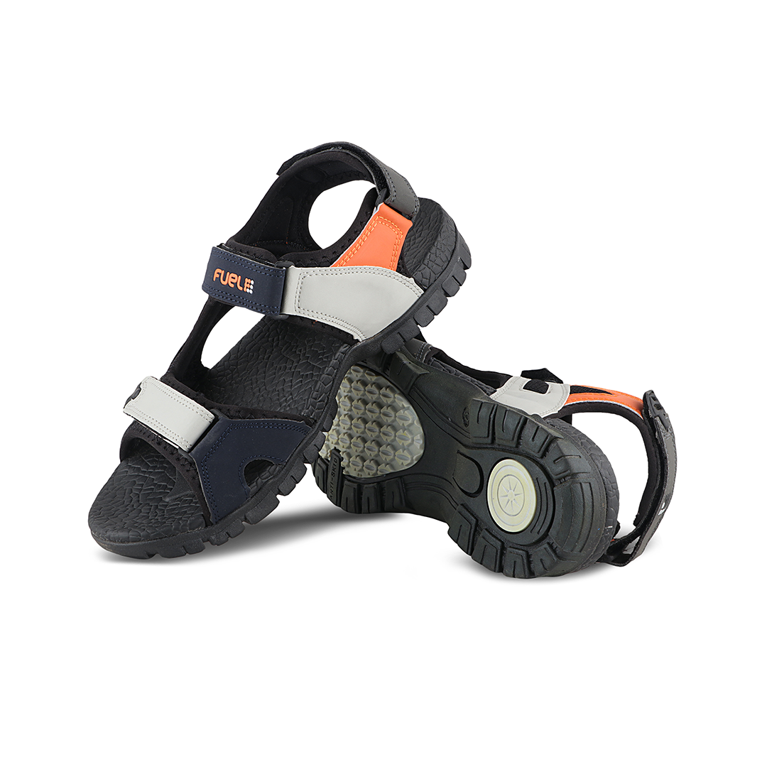 Fuel Rambo-01 Sandals For Men's (Black-Orange)