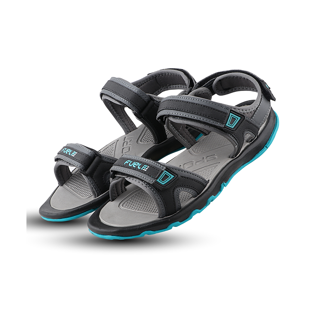 Fuel Captain Sandal For Men's (GREY/AQUA)