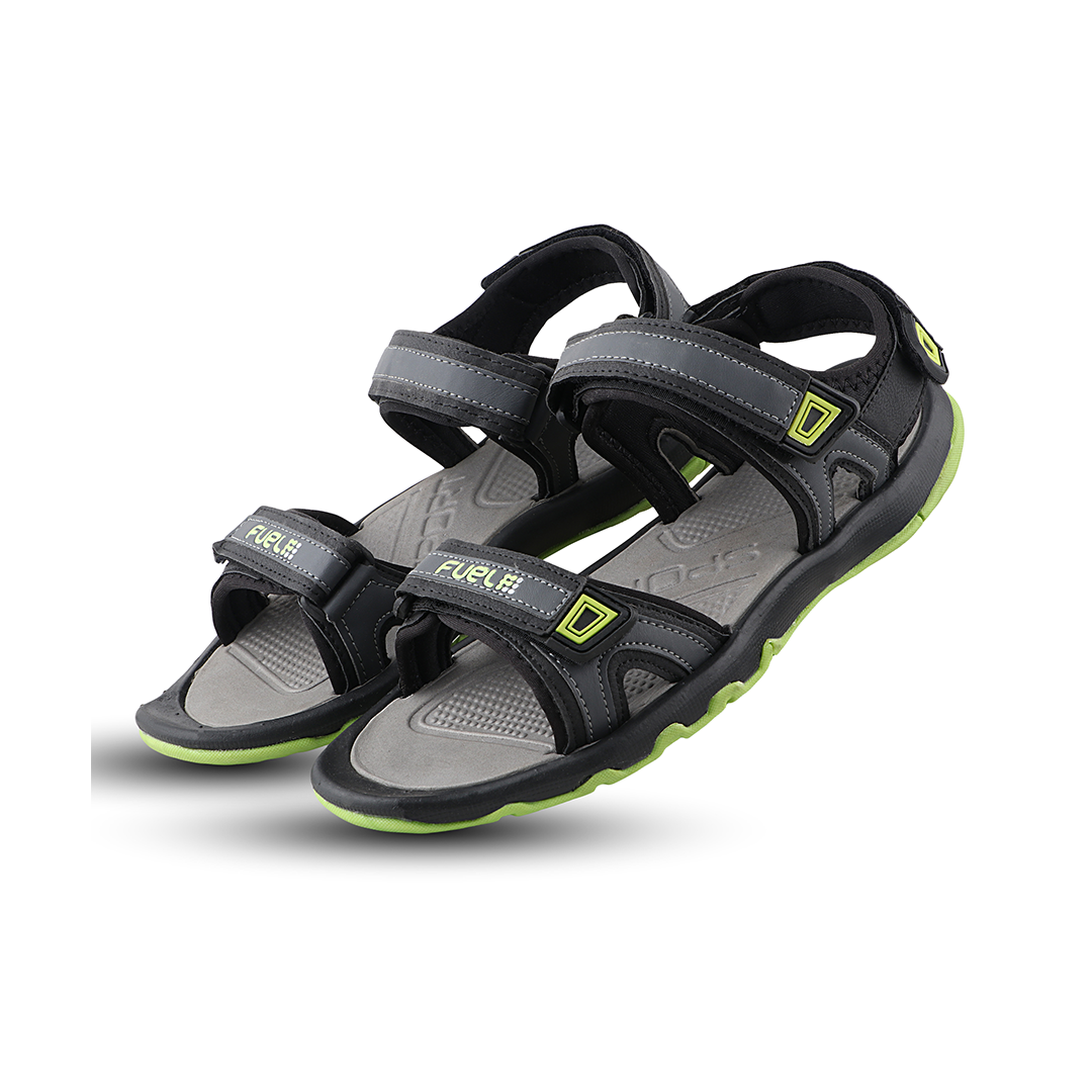 Fuel Captain Sandal For Men's (GREY/P.GREEN)