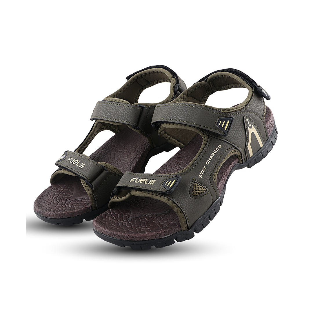 Fuel Rambo-04 sandal for Men  (OLIVE & BEIGE )