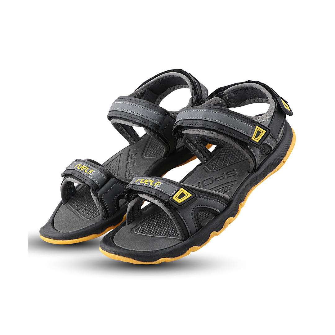 Fuel Captain Sandal For Men's (GREY/YELLOW)