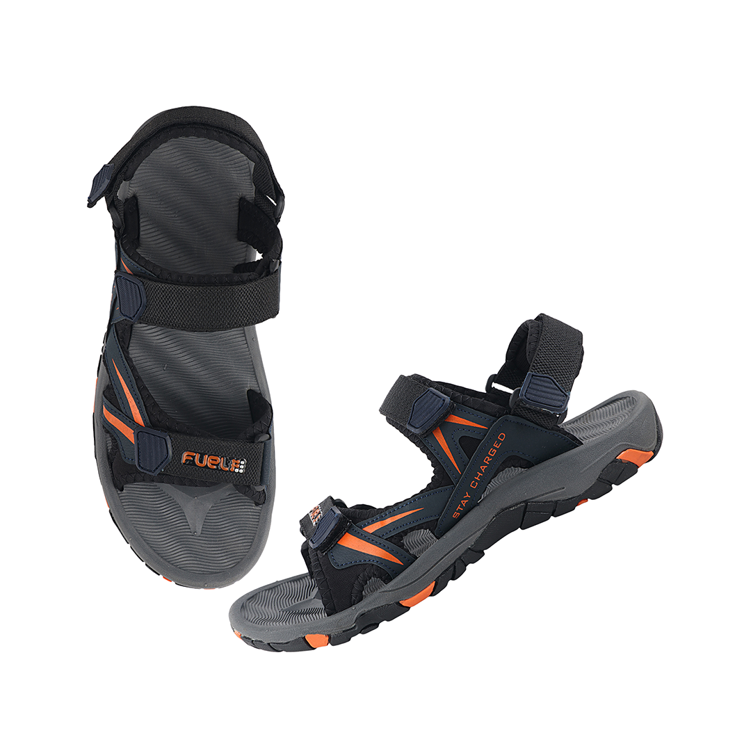 Fuel Prime Sandals For Men's (Navy-Orange)