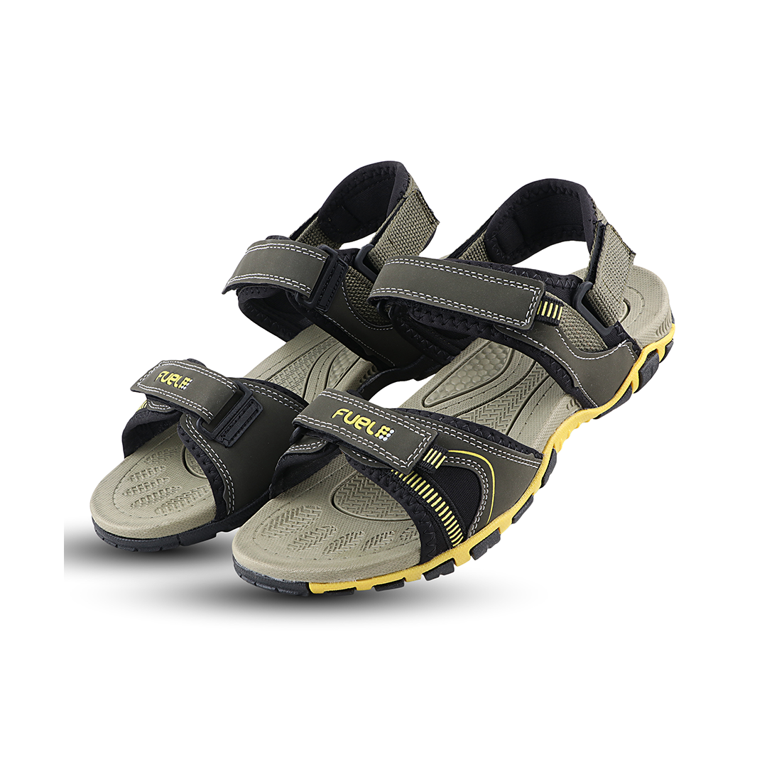 Fuel Bruno Sandals For Men's (Olive-Yellow)