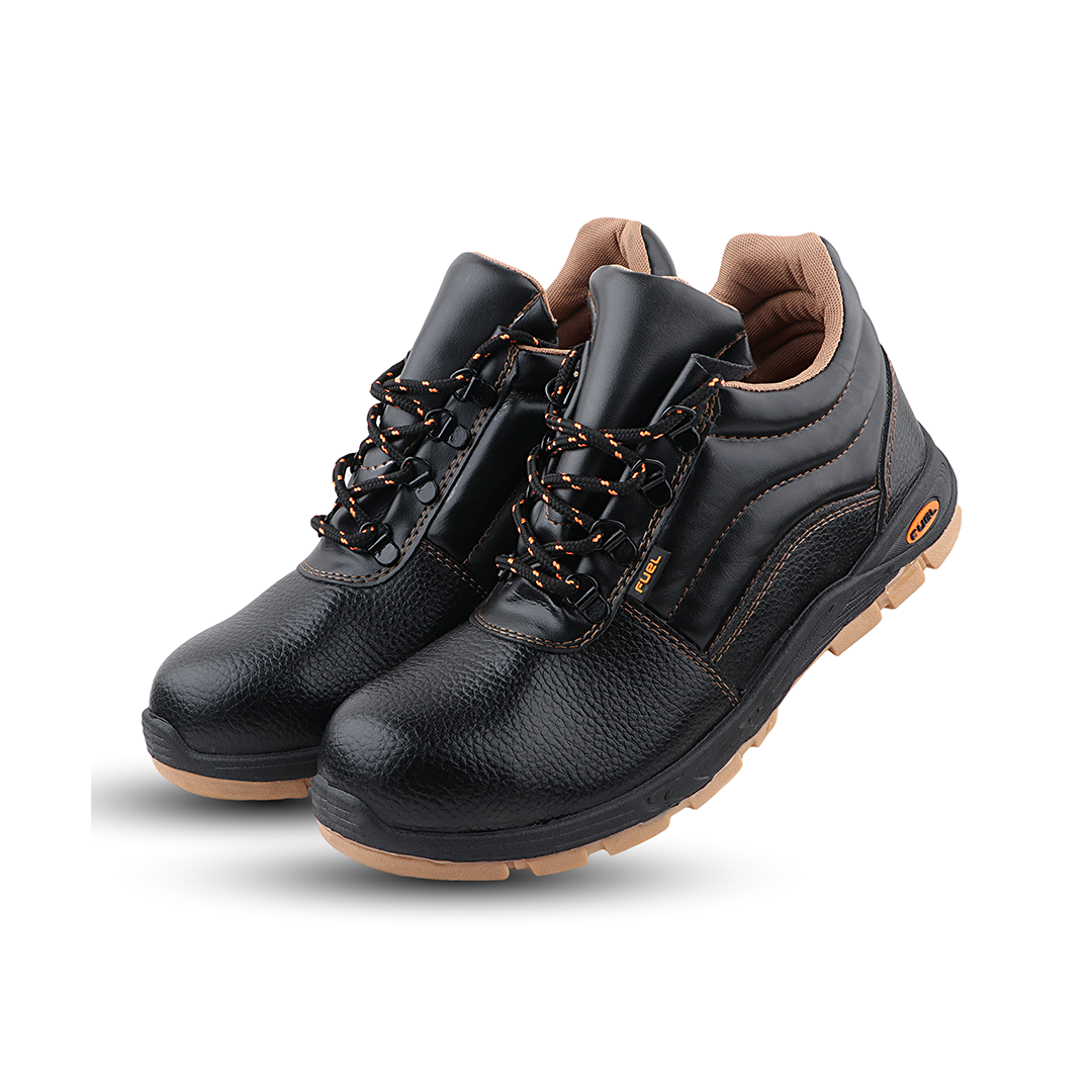 FUEL Comfortable and breathable Jordan HC PVC safety shoes with 100J fit at every work and style (Black)