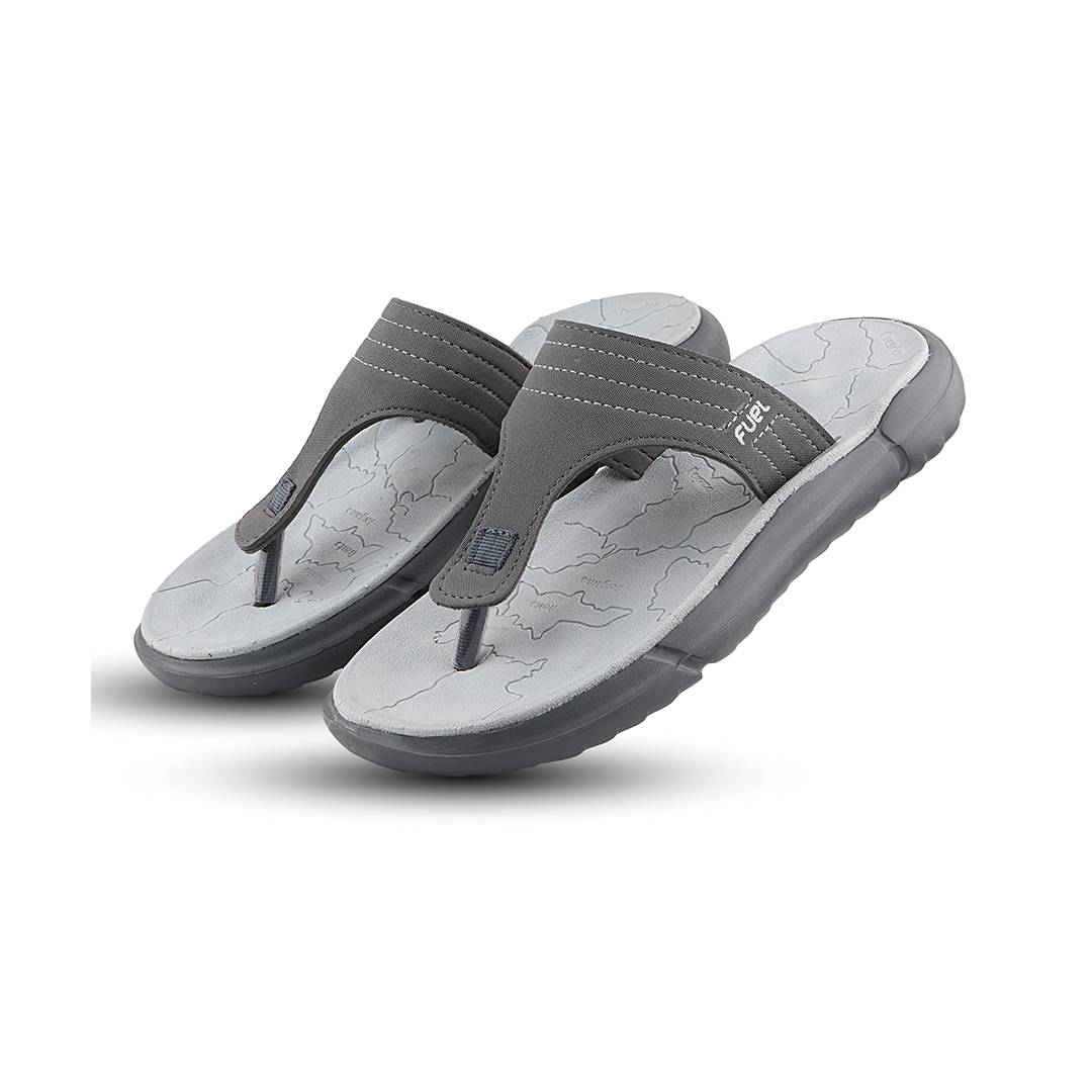 FUEL SAFARI SLIPPERS FOR MEN (GREY)