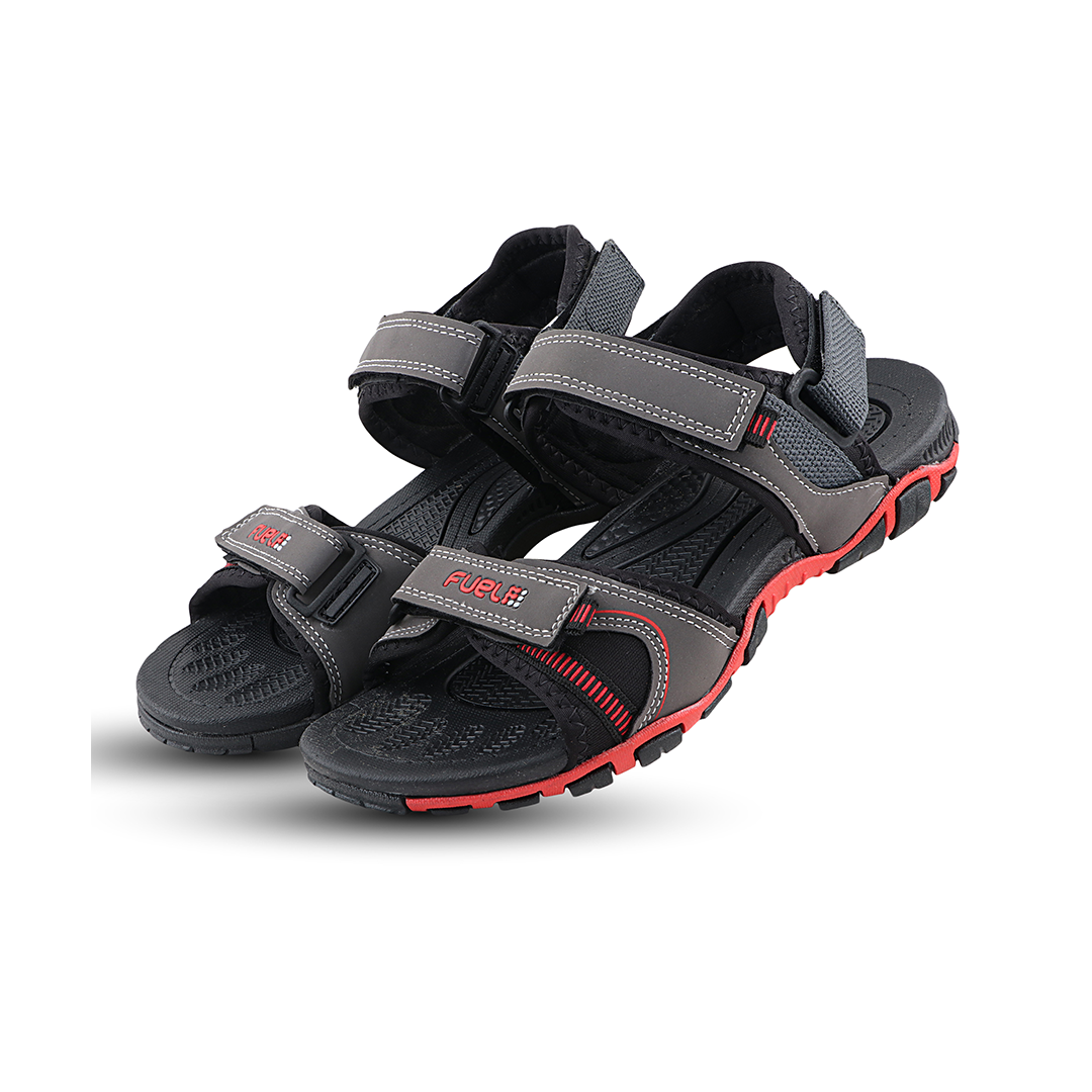 Fuel Bruno Sandals For Men's (Grey-Red)