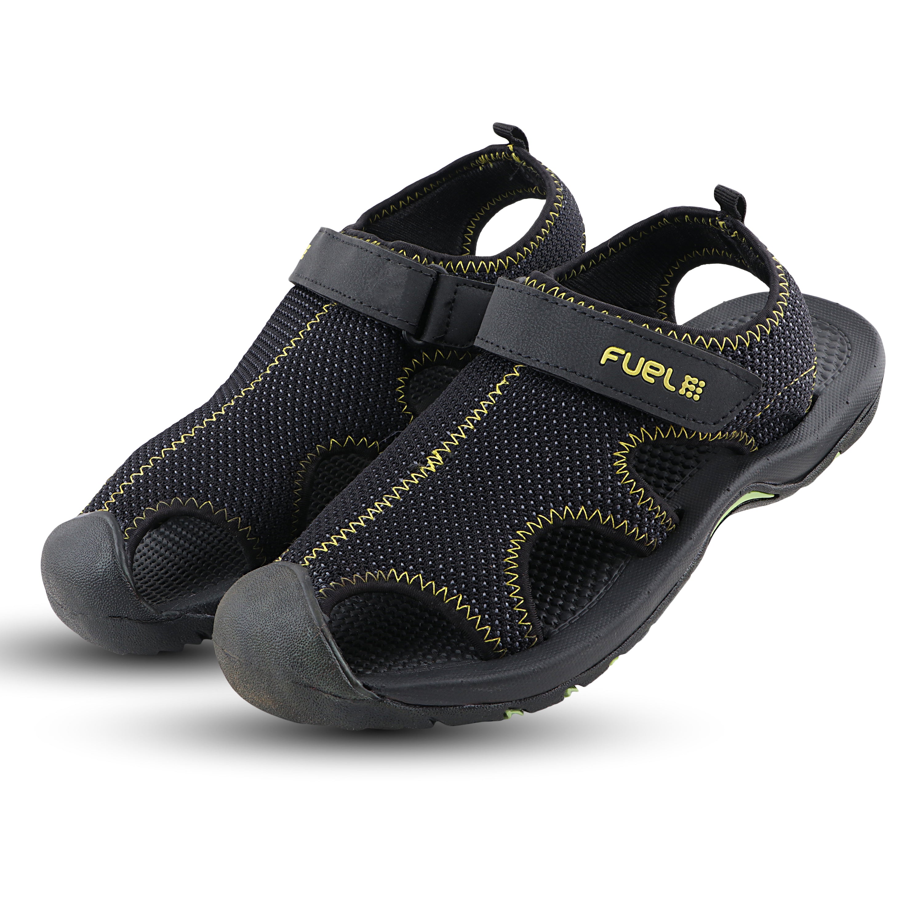 Fuel Soldier-07 Fisherman Sandals for Men (Black)