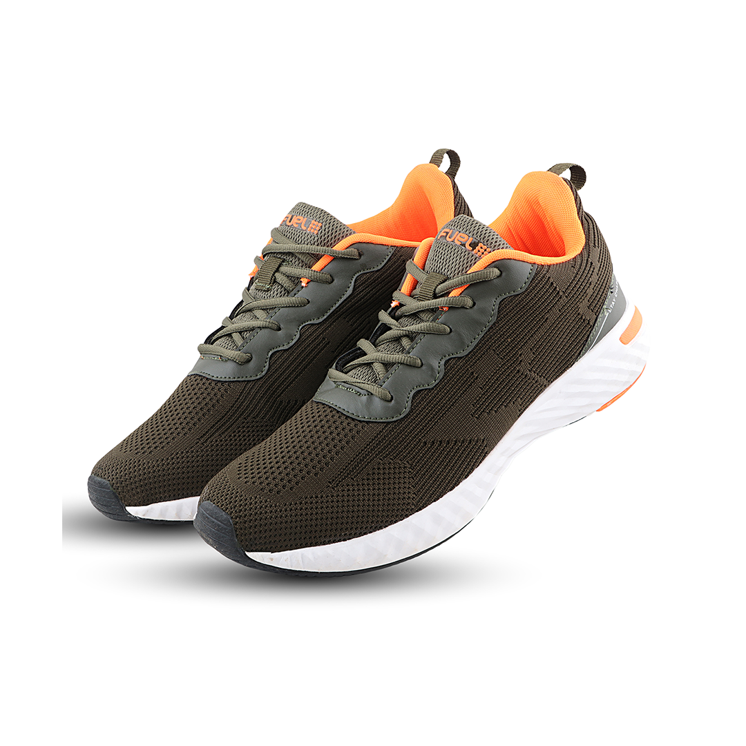 FUEL Rockstar Sport Shoe For Men's (Olive/Orange)