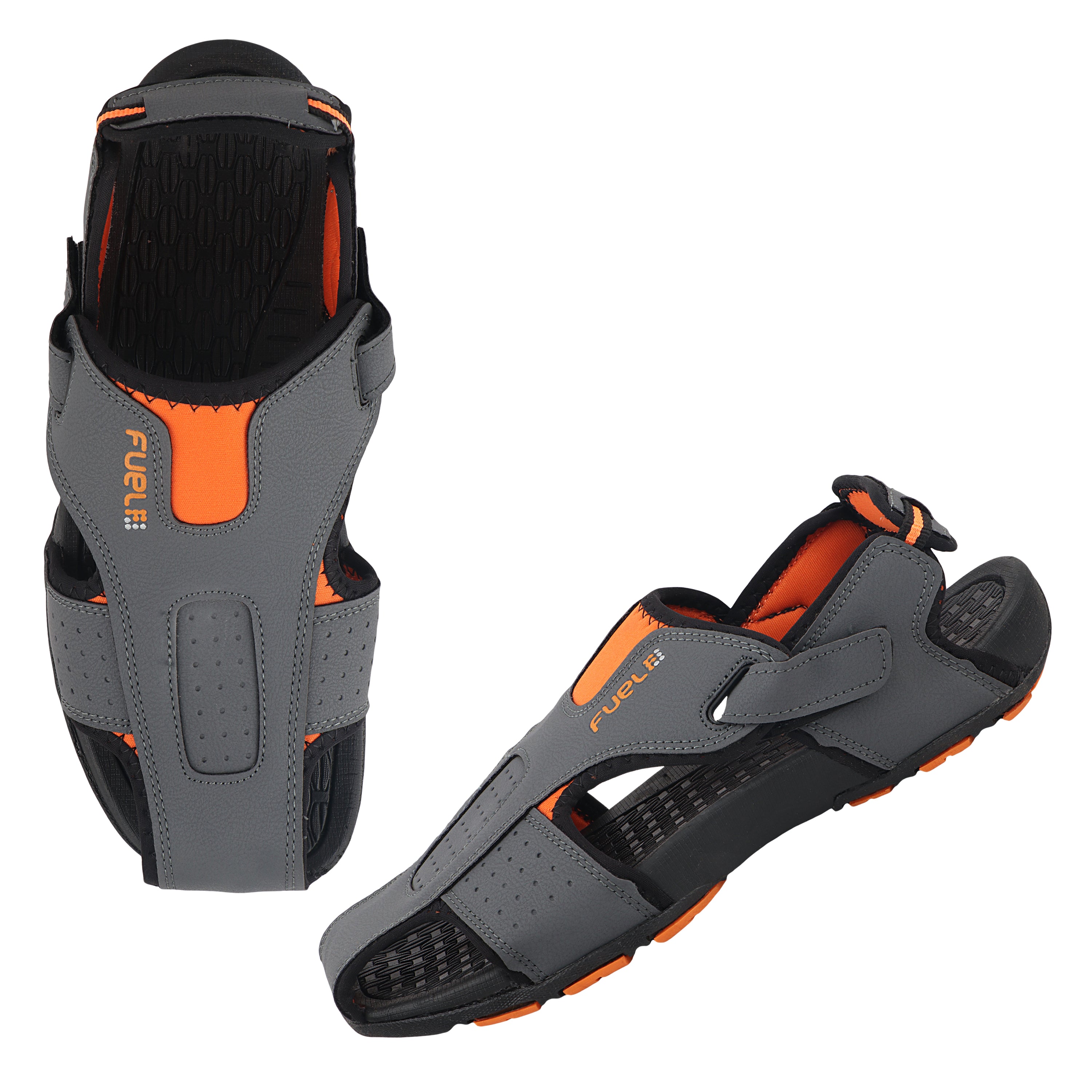 Fuel Neston Sandal For Men's (D.GREY/ORANGE)