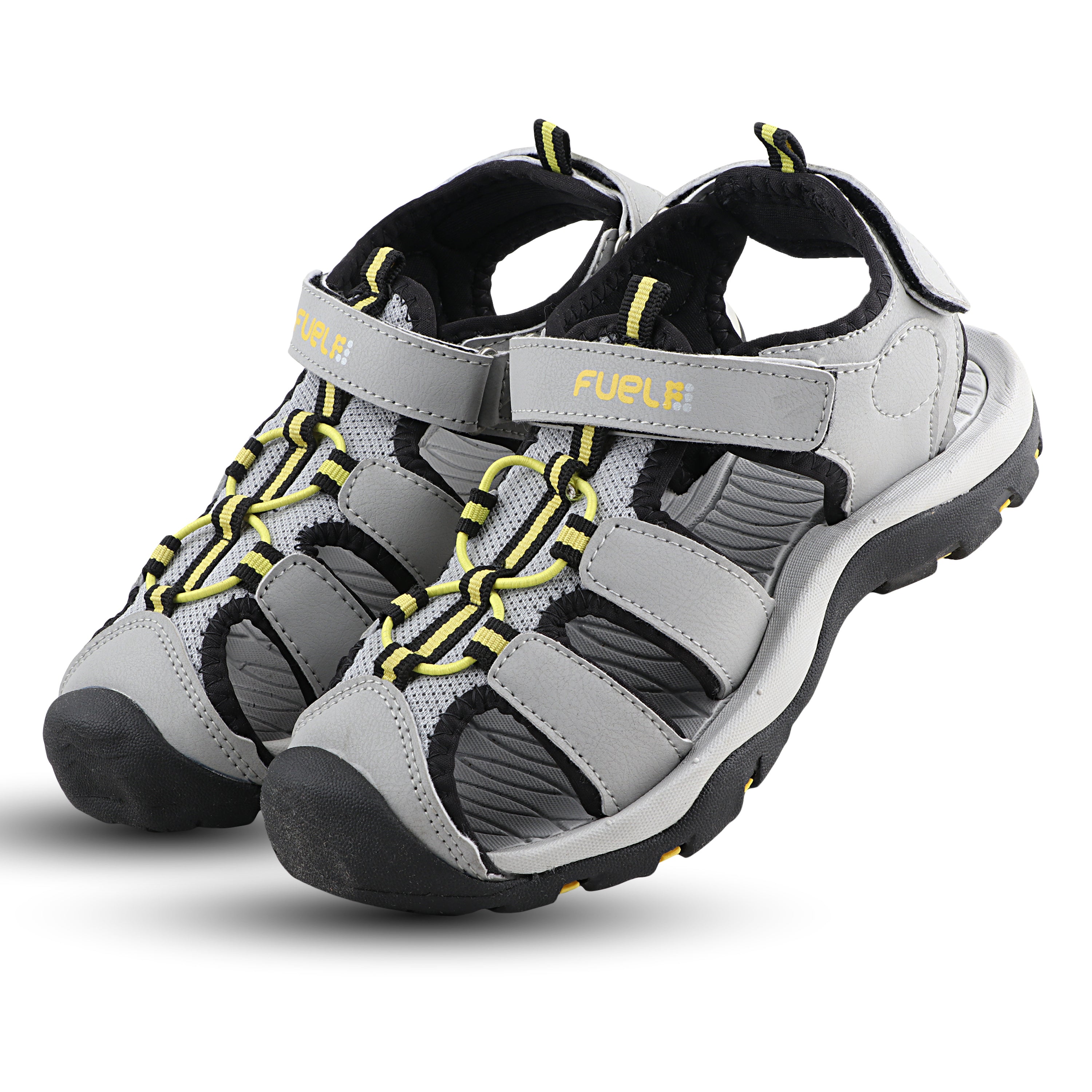 Fuel Luke Sandal For Boy's (Grey/Yellow)