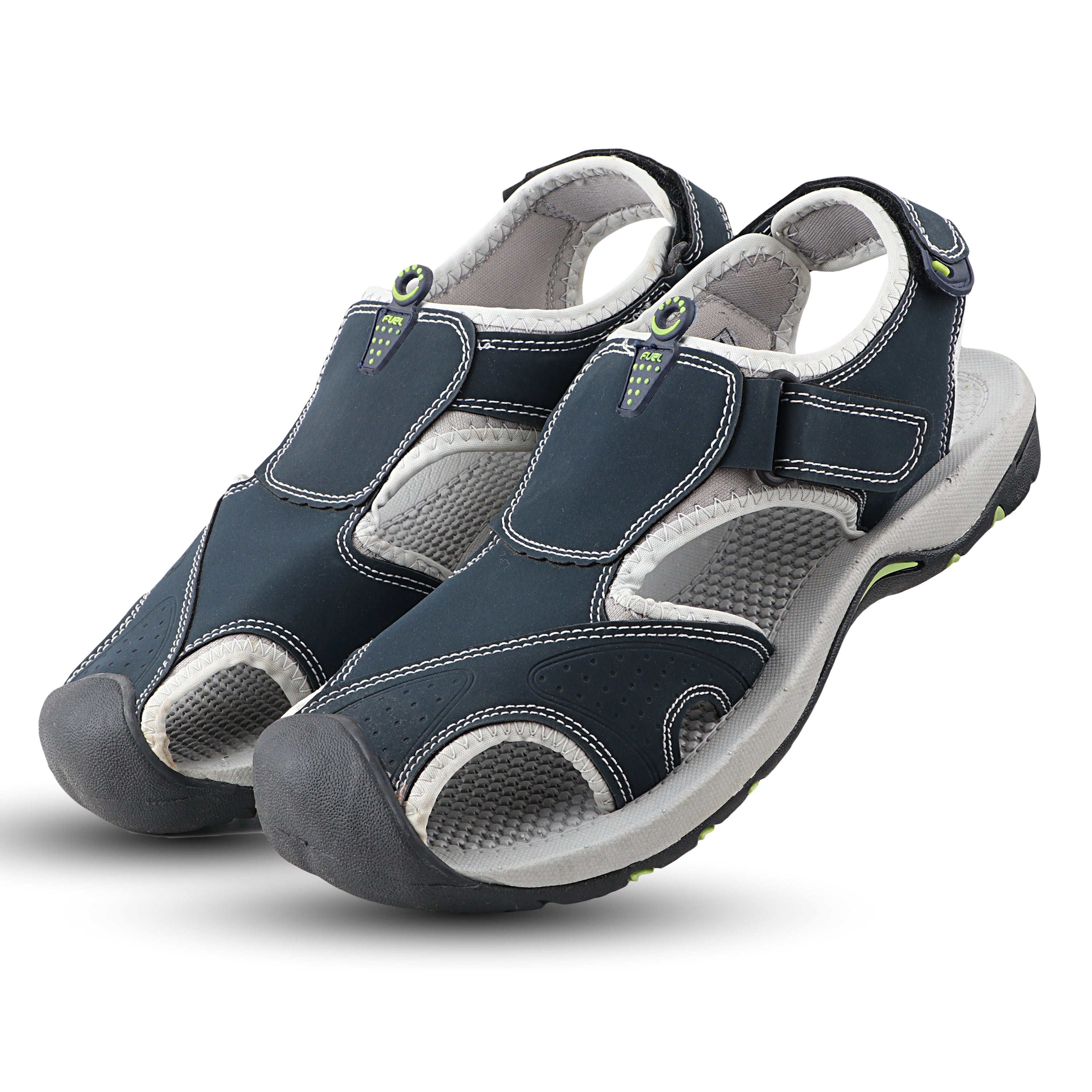 Fuel Soldier-04 Fisherman Sandals for Men (Navy-Grey)