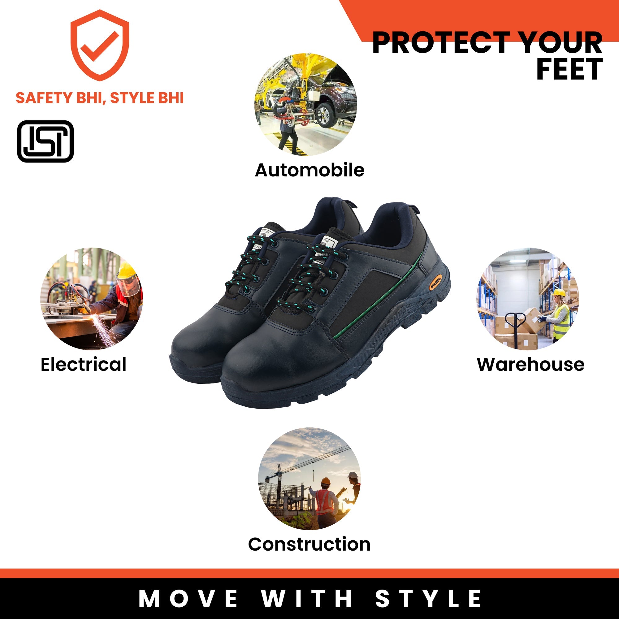 Fuel Armour 3 SD Safety Shoes for Men's e (Blue)