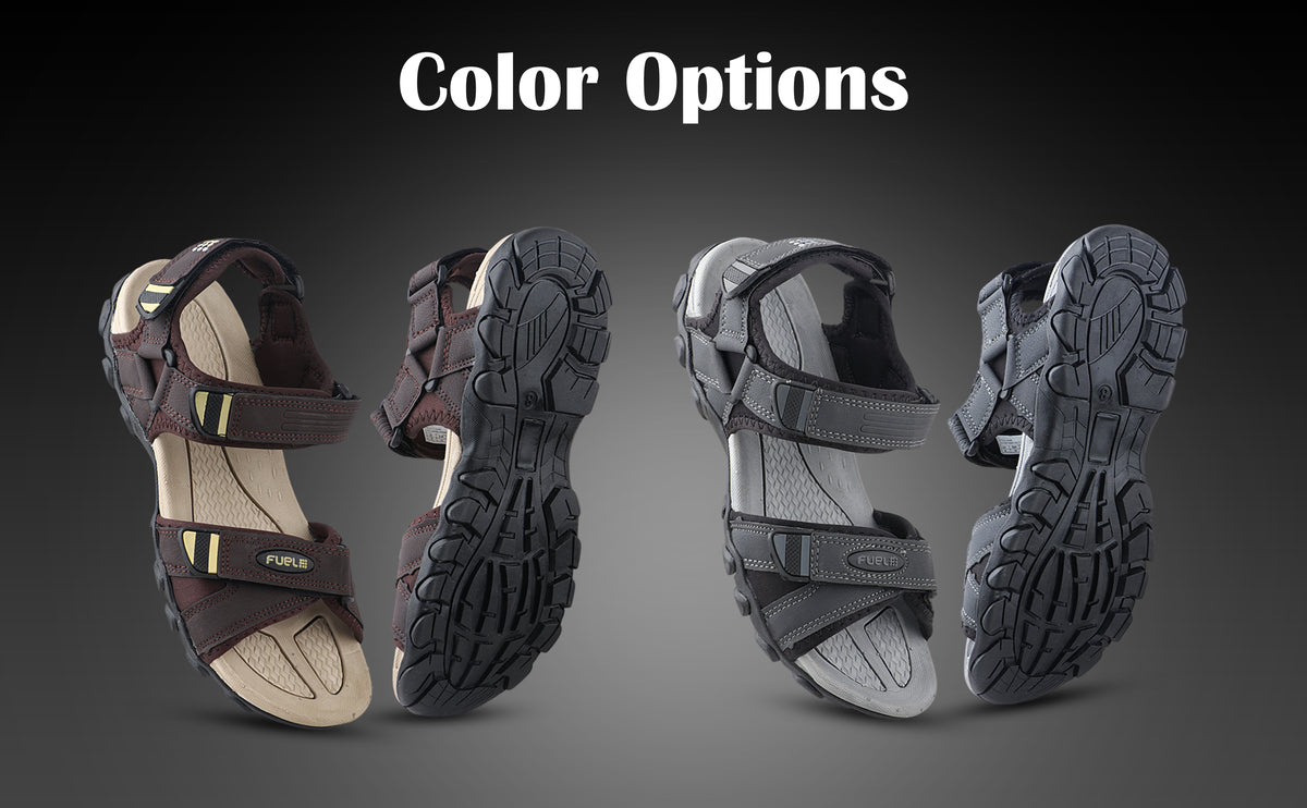 FUEL Adam Casual Sports Sandal for Men (Grey)