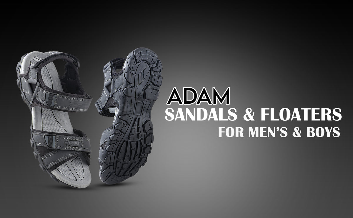 FUEL Adam Casual Sports Sandal for Men (Grey)