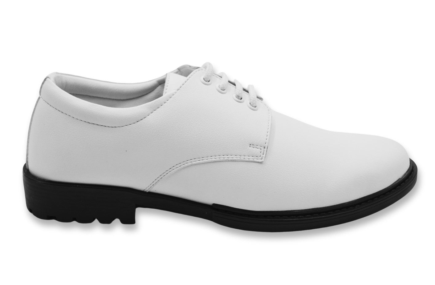 Shoes PU-coated Microfiber White Uniform
