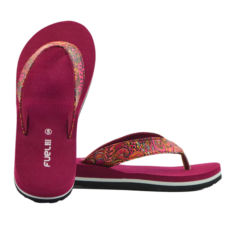 FUEL Bela Mehroon Orthopedics  For Girls Flip-Flops Slippers Lightweight, Non-Slip Thong & Skin Friendly,EVA Provides Optimum Support To Heel Slippers