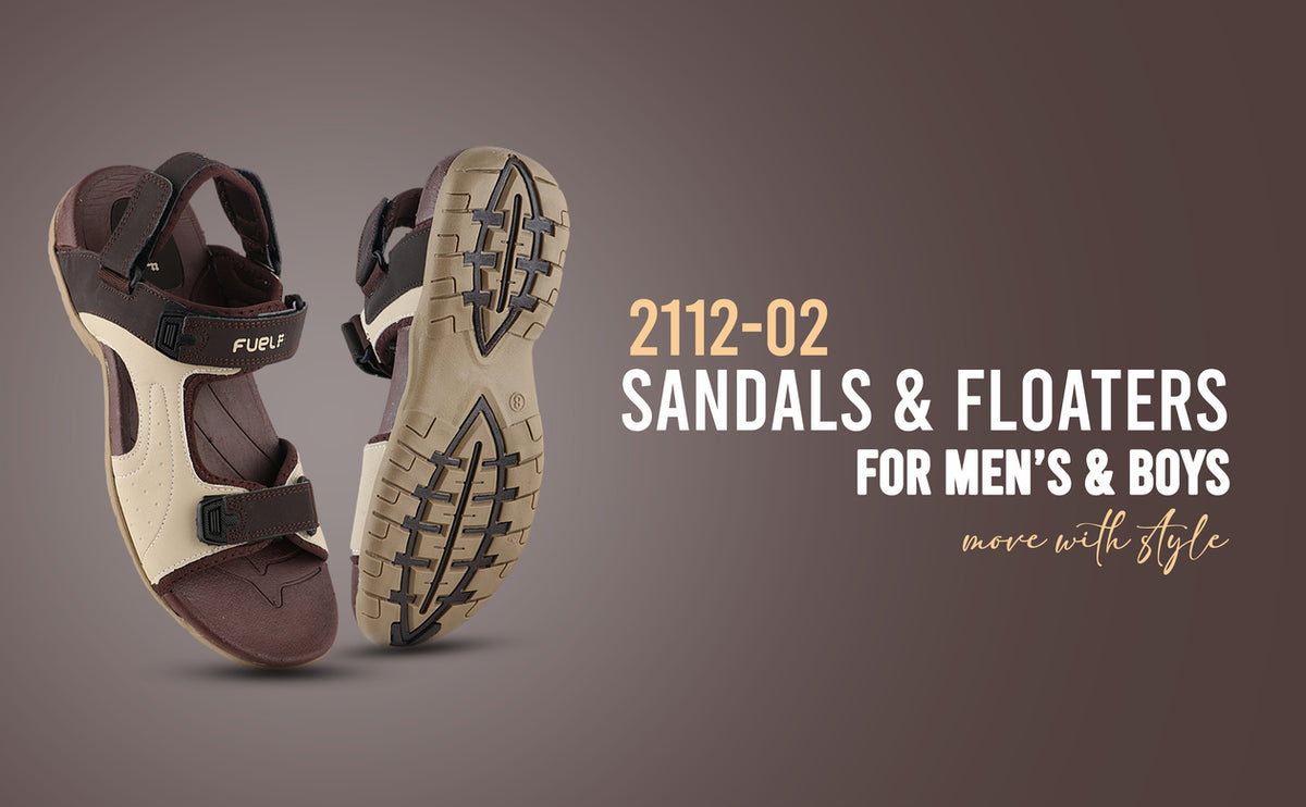 FUEL 2112-02 Men’s Outdoor Comfortable Daily Wear Sports Sandals (Brown)
