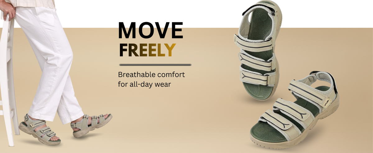 FUEL Keta Comfortable & Lightweight Sports Sandals for Men's (Olive)