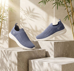 FUEL Flash Lightweight & Breathable Cushioned EVA Sole Slip-On Casual Shoes for Men's (Moon Blue)