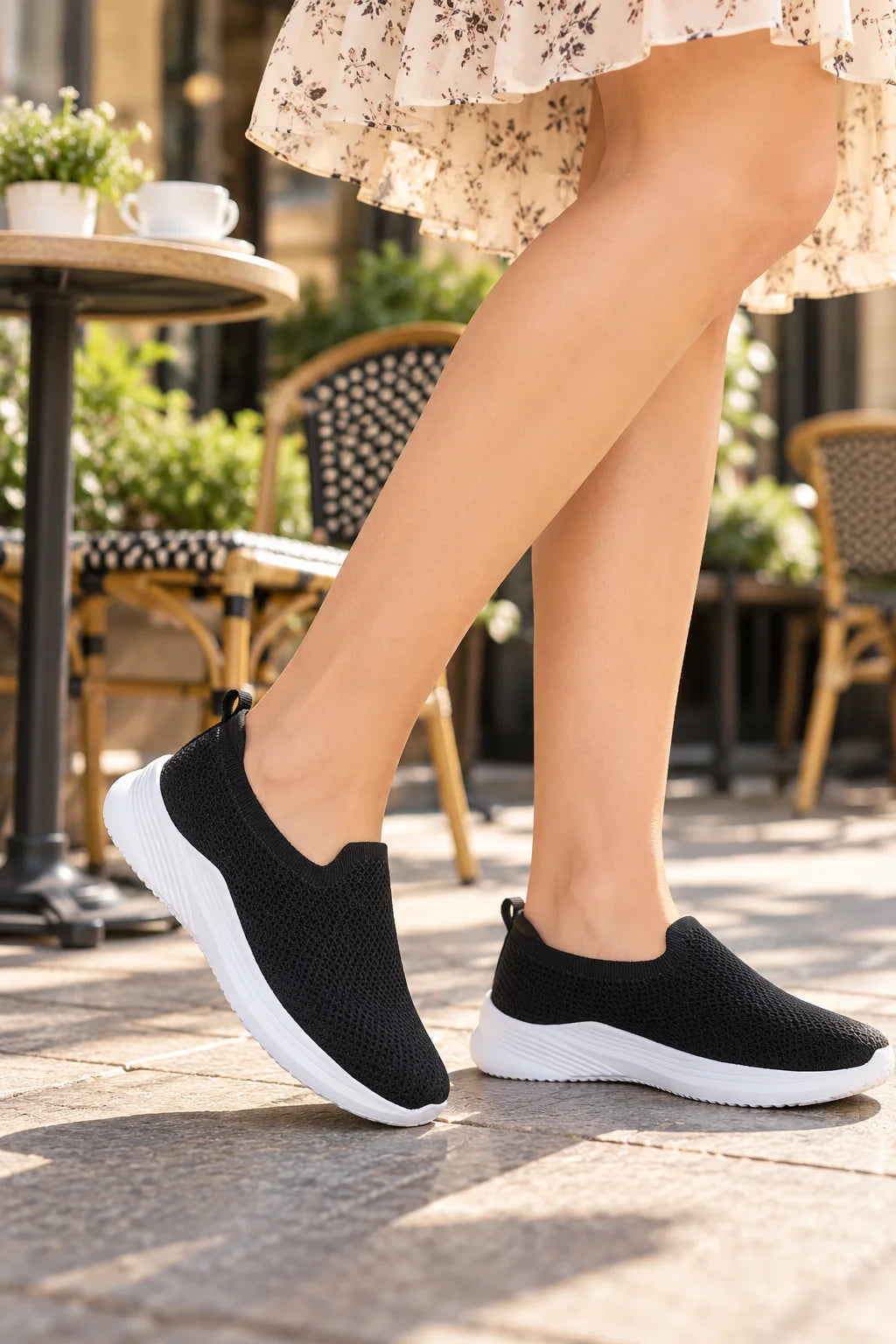 FUEL Nayasa-02 Comfortable Daily Wear Shoes for Women (Black)
