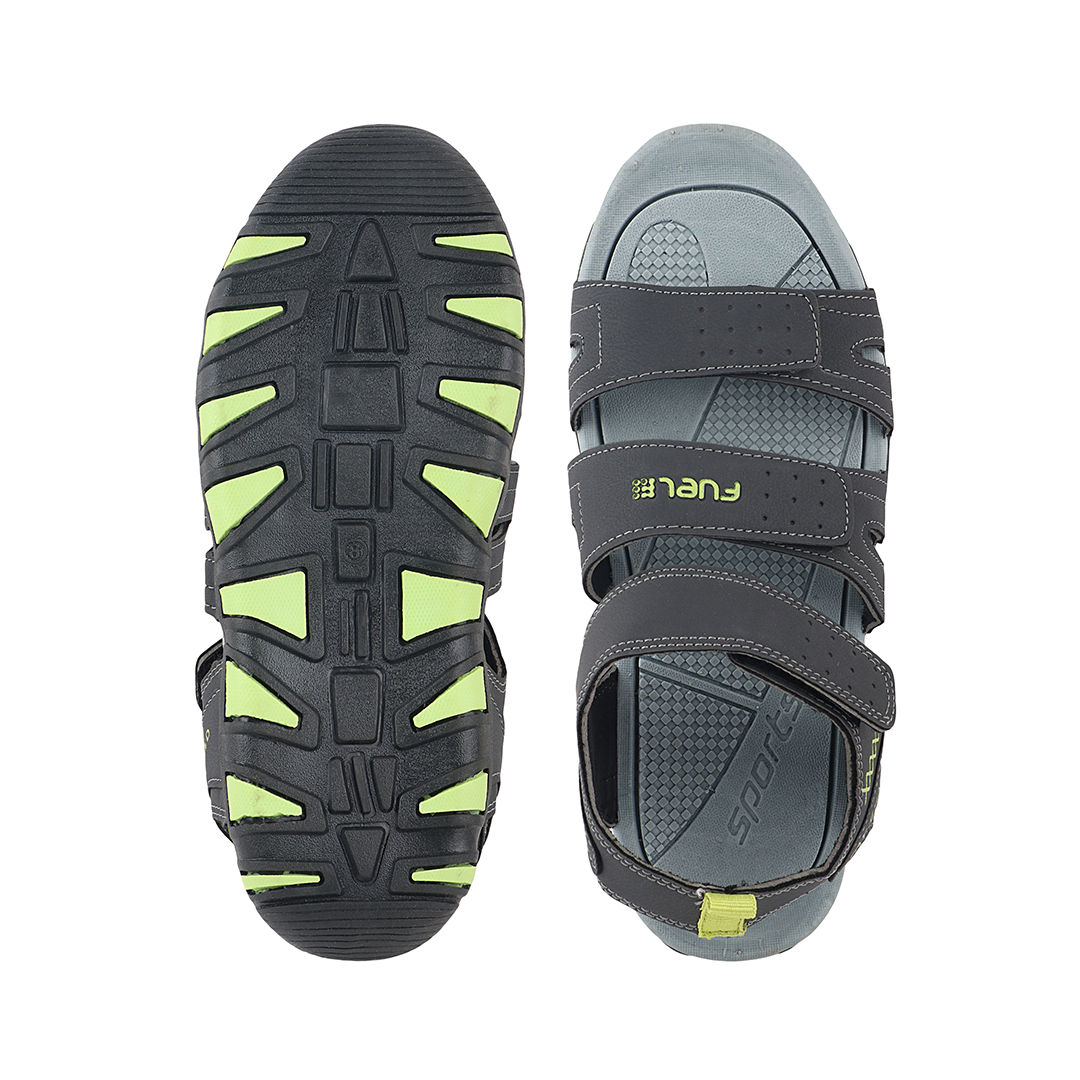 Fuel Force Sandals For Men's (GREY/P.GREEN)