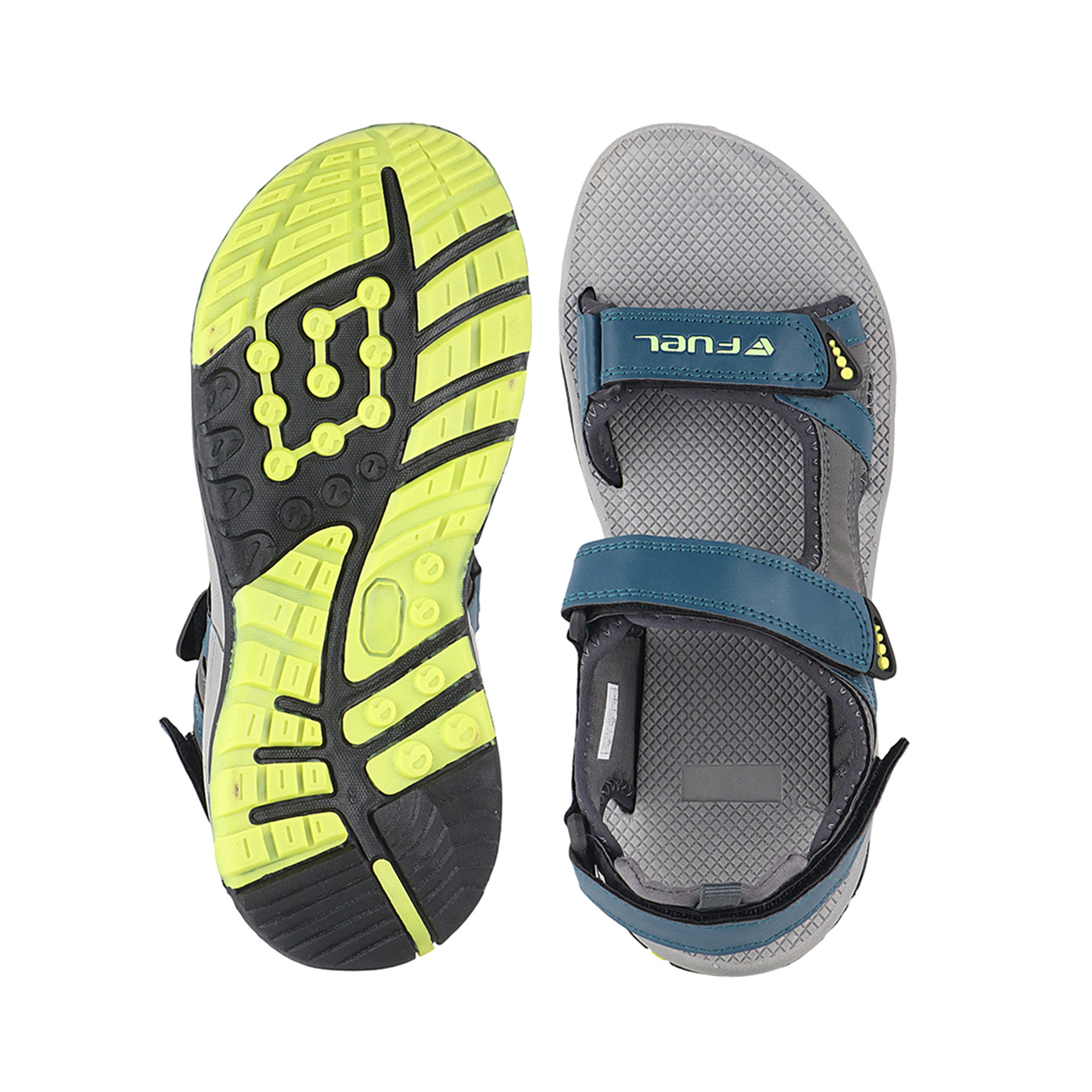 Fuel Splendor Sandals For Men's (Grey-P Green)