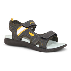 FUEL Power-lite-04 Lightweight EVA Sole and Cushioned Footbed with Adjustable Velcro Closure Sports Sandal for Boys (Grey)