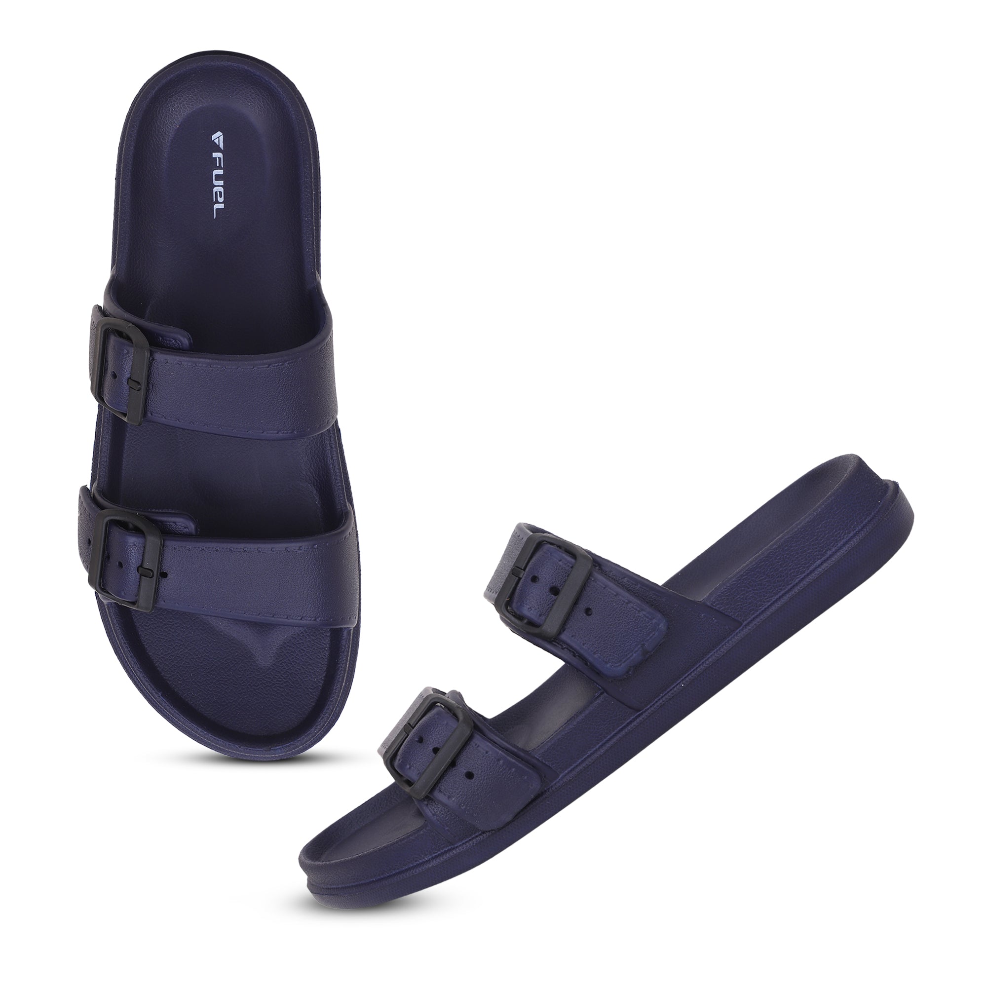 FUEL Aura Lightweight & Anti-Slip with Cushioned Footbed and Flexible Durable Slipper for Men's (Blue)