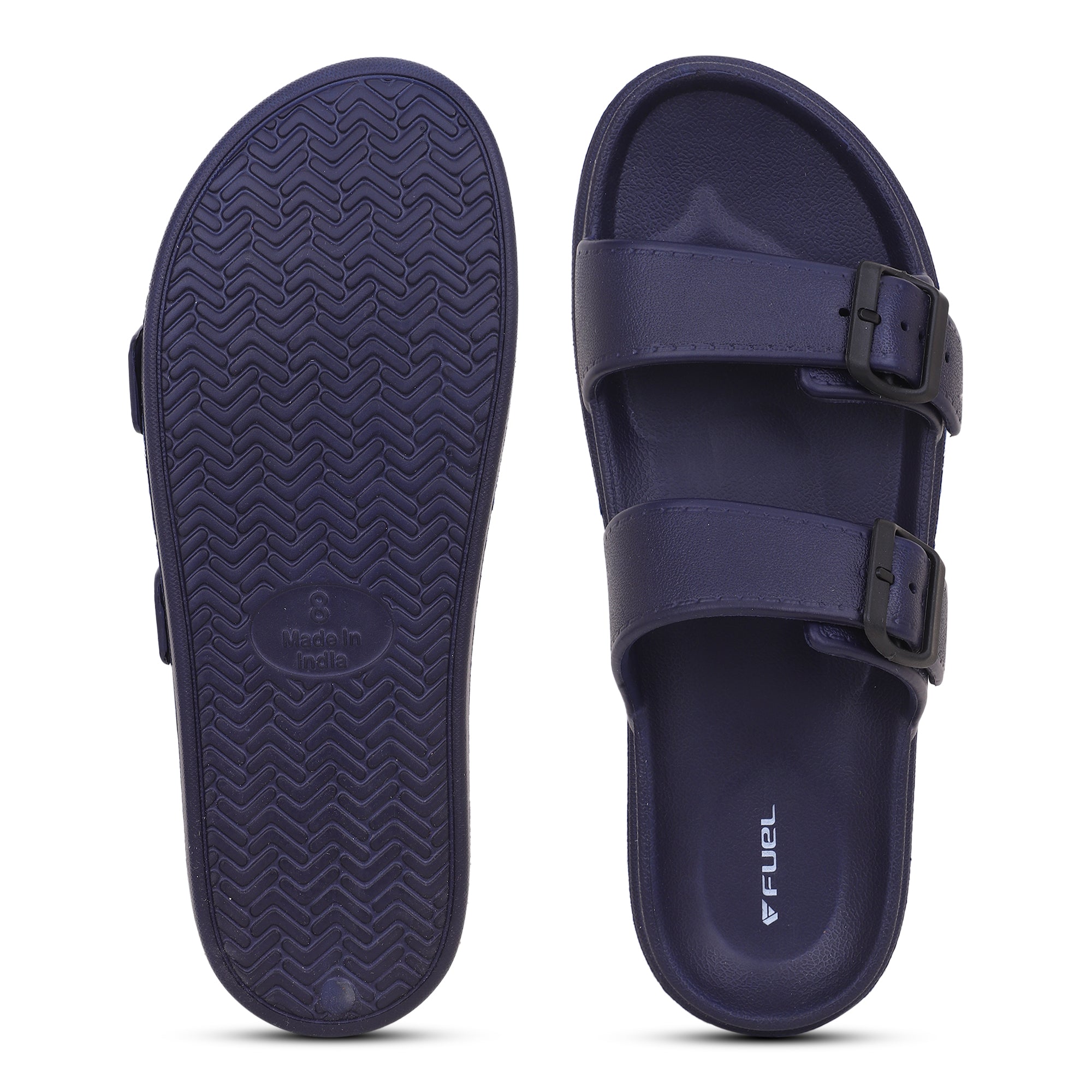 FUEL Aura Lightweight & Anti-Slip with Cushioned Footbed and Flexible Durable Slipper for Men's (Blue)
