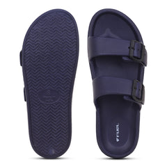 FUEL Aura Lightweight & Anti-Slip with Cushioned Footbed and Flexible Durable Slipper for Men's (Blue)