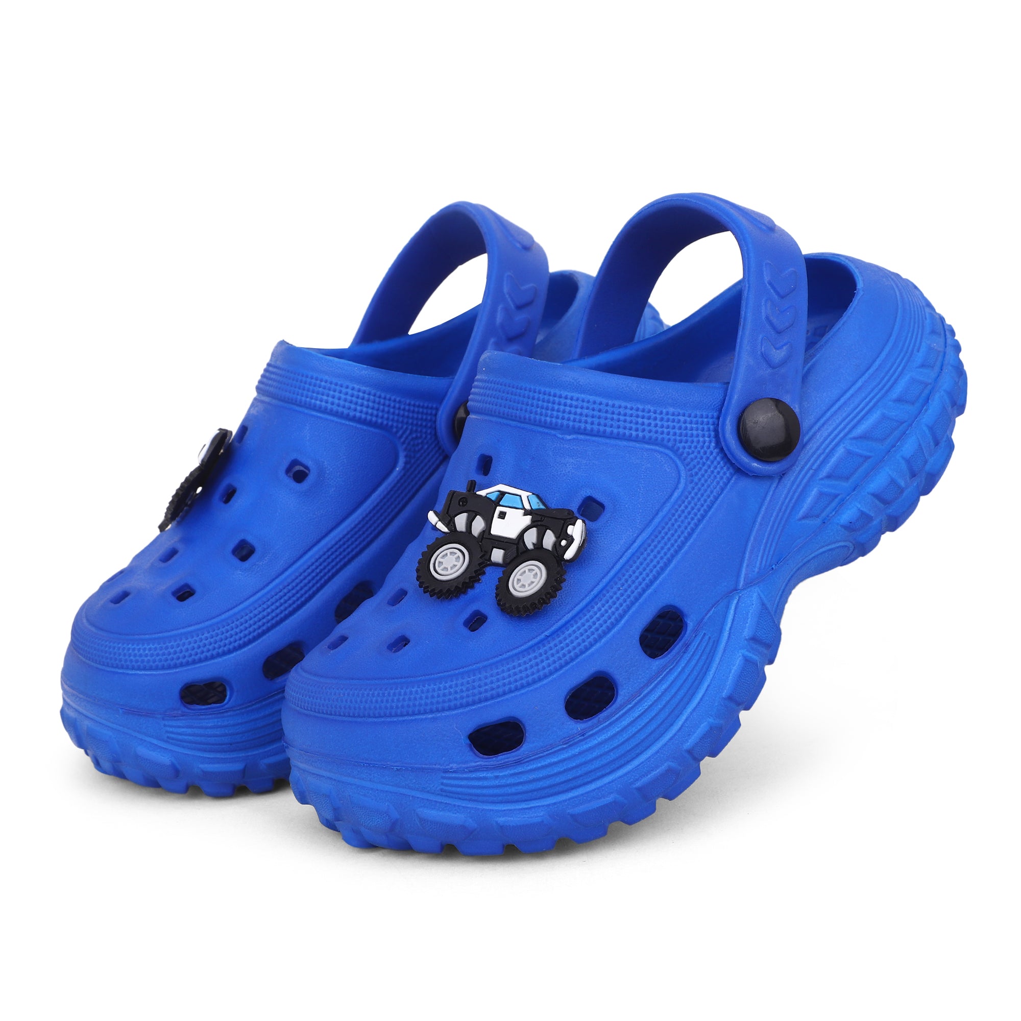 FUEL Poddle Cute & Lightweight EVA Slip-On Clogs for Kids (Blue)