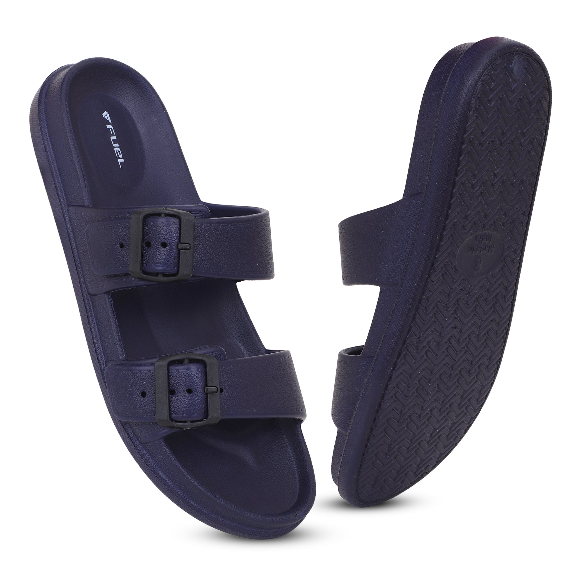 FUEL Aura Lightweight & Anti-Slip with Cushioned Footbed and Flexible Durable Slipper for Men's (Blue)