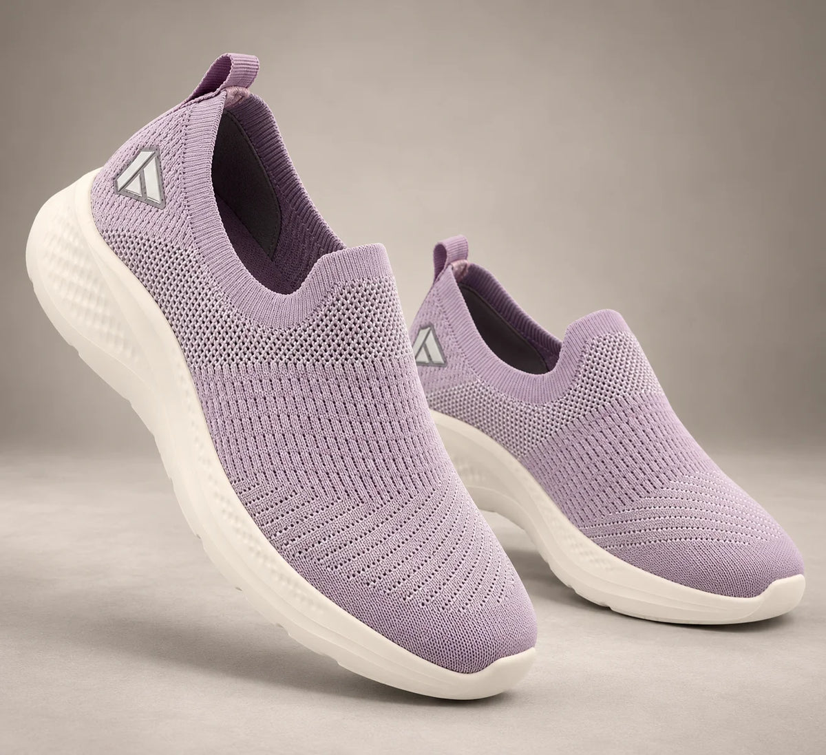 FUEL Sparkle Lightweight & Comfortable Casual Slip-On Daily Wear Sports Shoes for Women's (Lavender)