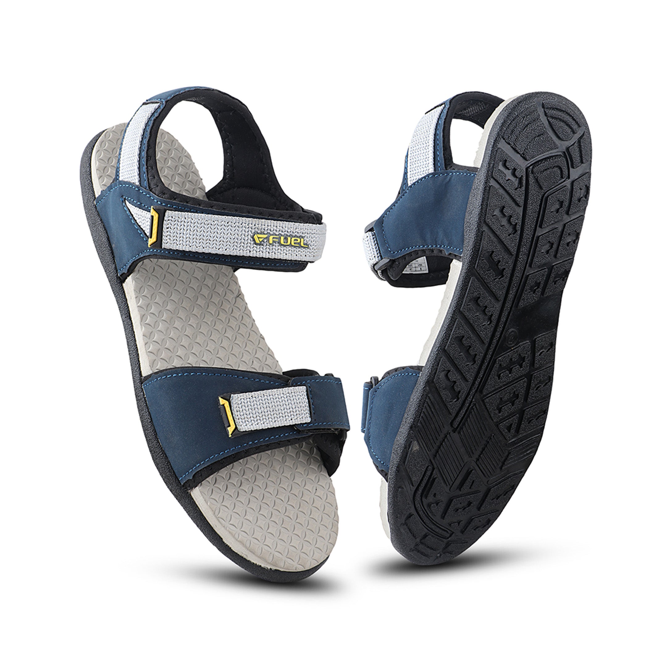 Fuel Roadster-01 Sandals For Men NAVY/YELLOW