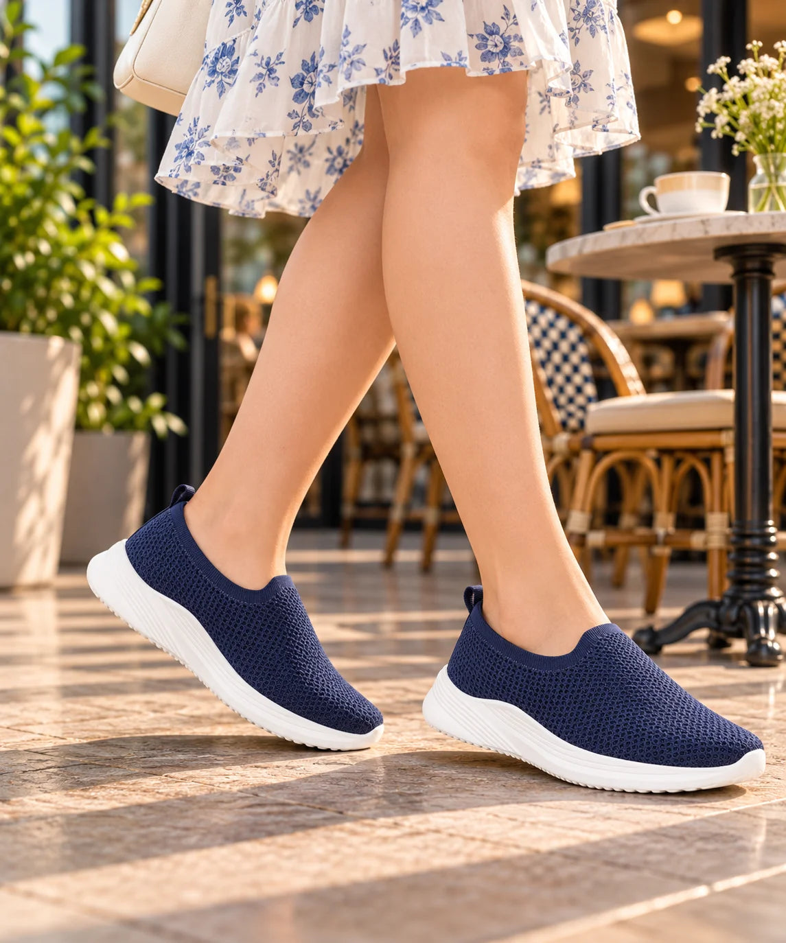 FUEL Nayasa-02 Comfortable Daily Wear Shoes for Women (Navy)