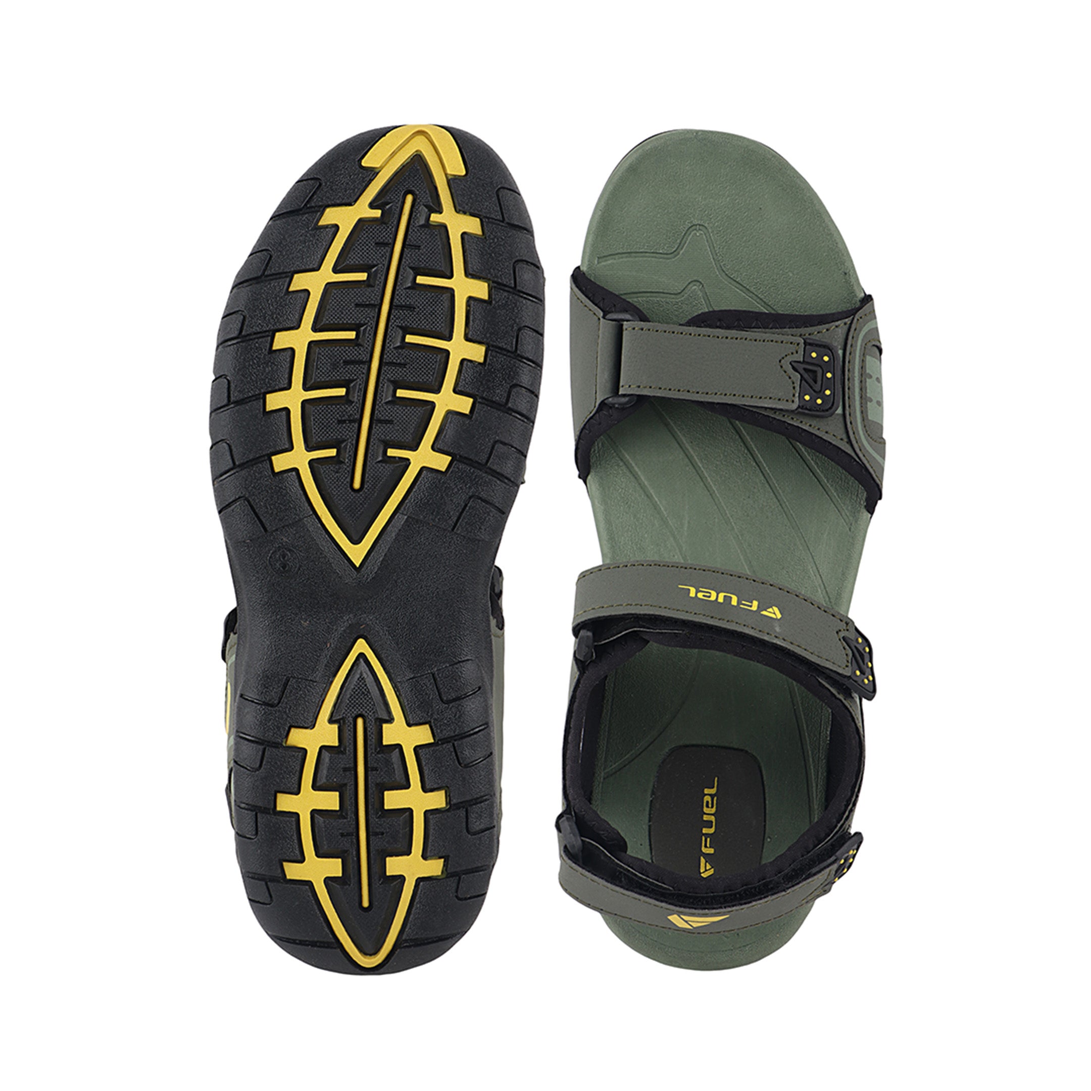 Fuel 2112-08  Sandal For Men's (OLIVE/YELLOW)